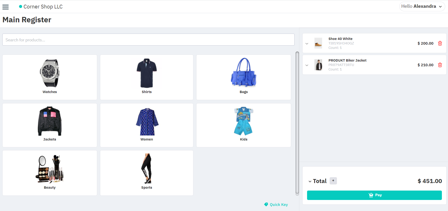 screenshot of Cin7 Core